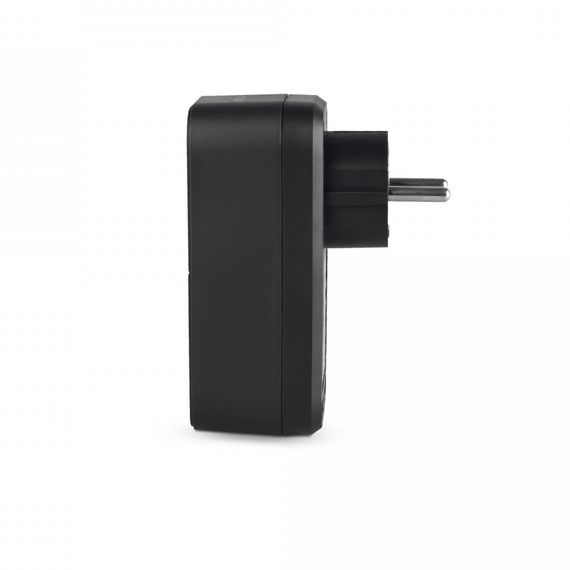 Сетевой адаптер с 2USB + USB-C и заземлением VIDEX ONCORD VF-AD1G2U1C-B Black | Зображення 3
