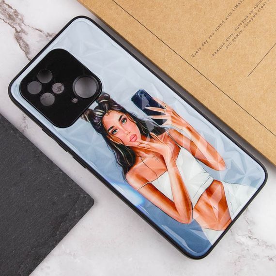 TPU+PC чохол Prisma Ladies для Xiaomi Redmi 10C / Poco C40 TPU+PC, Black in White | Зображення 3