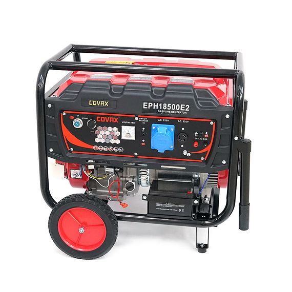 Генератор бензиновый COVAX EPH18500E2.9.0kW, однофазный 220V, 50Hz, DC12V, 20HP | Зображення 3