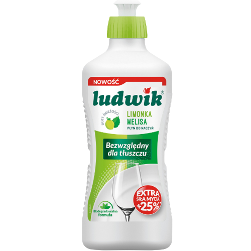 Засіб для миття посуду 450гр Лайм з мілісою Ludwik