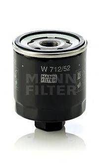 Фільтр масляний двигуна (вир-во MANN) MANN-FILTER W71252 на VW POLO (86C, 80)