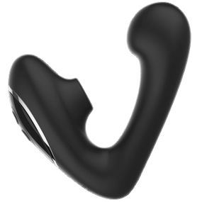 Вібратор-дует Fifty Shades of Grey Greedy Girl вакуумна стимуляція та точка G, чорний sexstyle