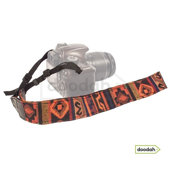 Ремінь нашийний для фото камери - Ethnic Straps coral black | Зображення 3