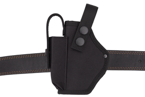 Кобура ЛЕВША для Форт 17 с чехлом подсумкок под магазин   поясная на пояс черная 0017606 ms