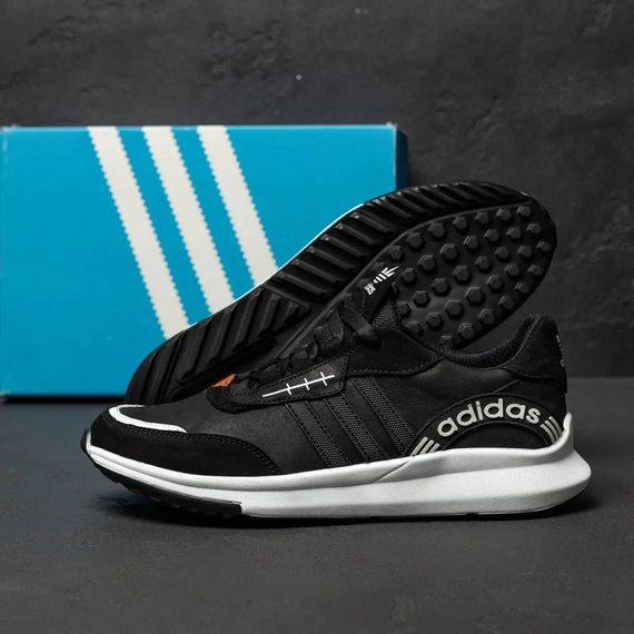 Кросівки шкіряні  Adidas колір чорний, білий | Зображення 8