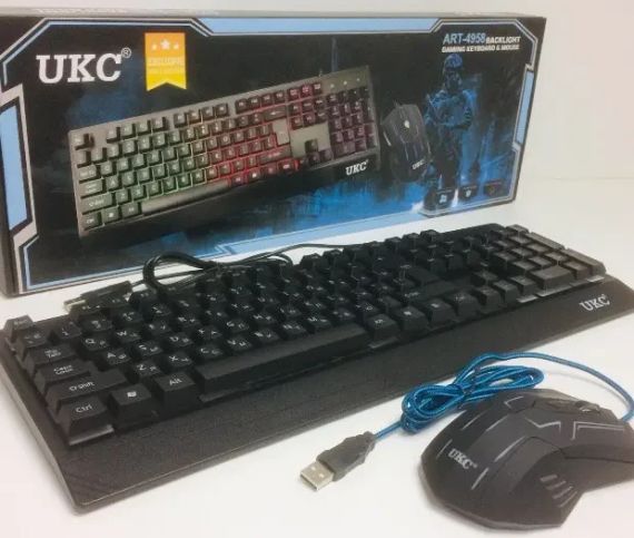 Игровая клавиатура и мышь UKC ZEUS M710 с подсветкой | Зображення 2