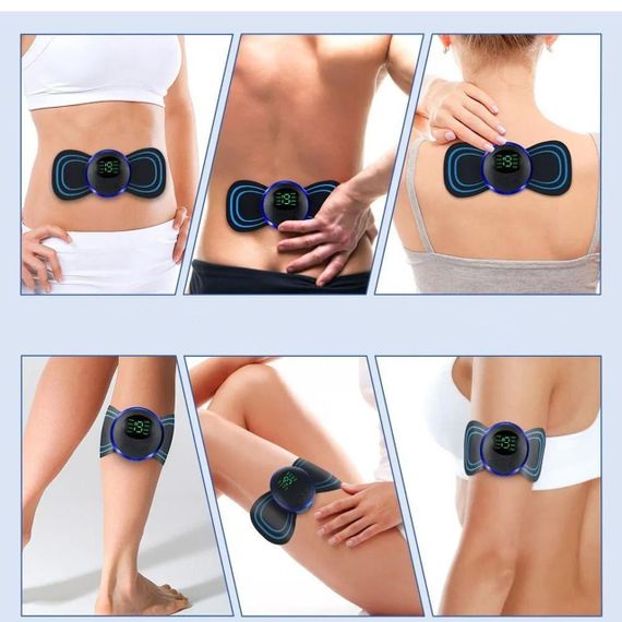 Імпульсний масажер міостимулятор EMS / Електростимулятор для м'язів / Масажер метелик | Зображення 8