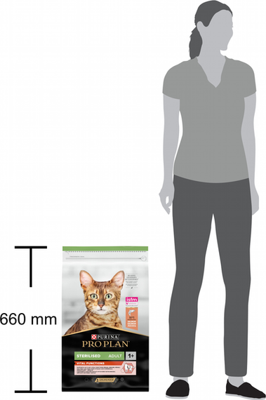 Сухий корм Purina PRO PLAN Sterilised Adult 1+Vital Functions для дорослих стерилізованих котів, лосось 10 кг | Зображення 3