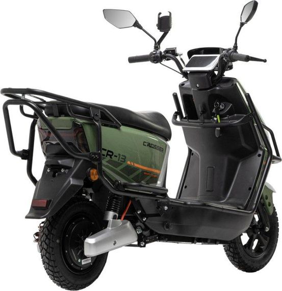 Електроскутер Crosser CR-13 Pro LFP 2000W 76.8V 30Ah, LiFePO4, до 75 км, 65 км/год, знімний акумулятор Зелений | Зображення 2