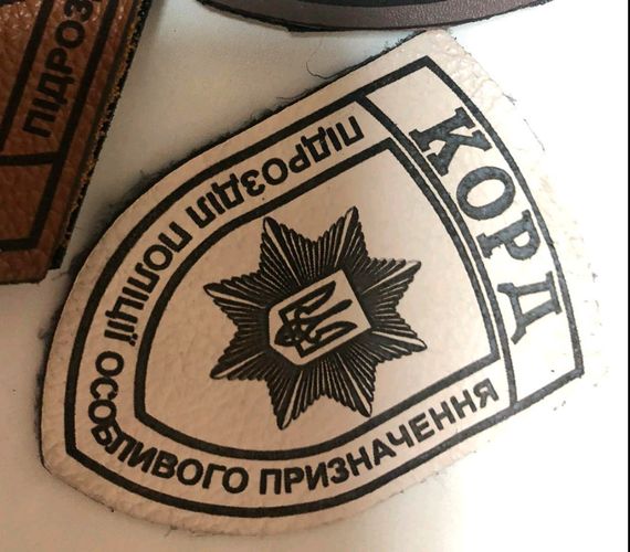 Шеврон "КОРД" підрозділ поліції спеціального призначення (шкіра) 115*85мм | Зображення 2