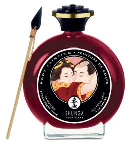 Фарба для тіла - Shunga Body Painting Strawberry Sparkling Wine Sex Aura