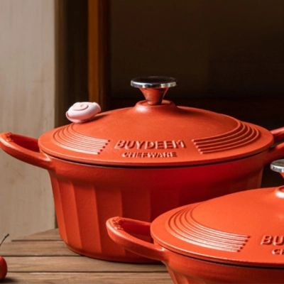 Гусятниця Buydeem CP541 Koi Red чавунна емальована 1.8 л (CP541-KR) | Зображення 1