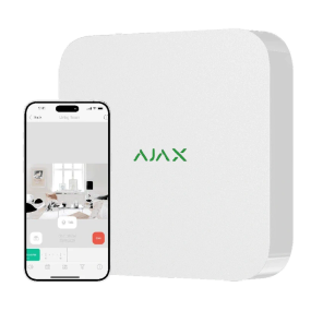 Ajax NVR (16ch) (8EU) white Відеореєстратор