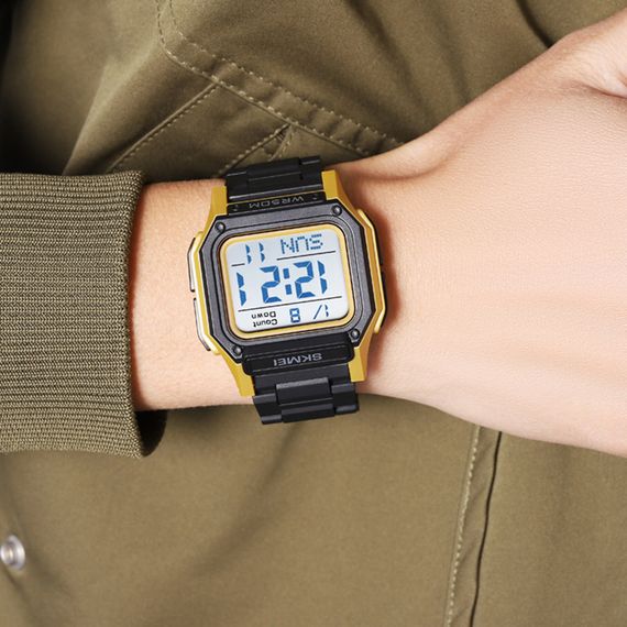 Skmei 2264BKGDWT Black-Gold-White | Зображення 3