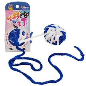 Іграшка для котів CattyMan Caddice Ball Long Tail, синя 5.5 см