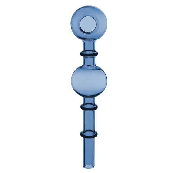 Скляна Трубка Випарник 15 см "Oil Pipe Two Balls Blue"