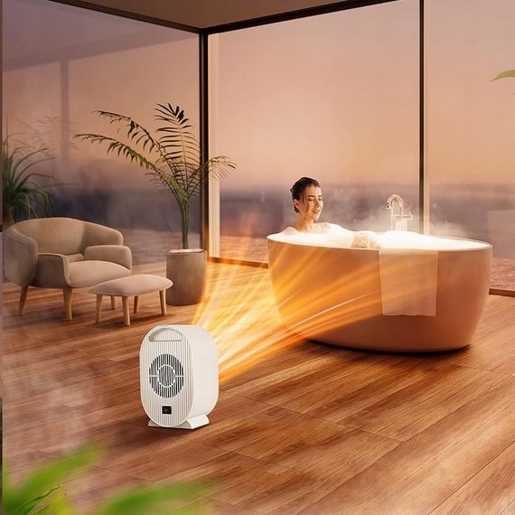 Портативний обігрівач AIR HEATER 1200W · Компактний настільний дуйчик · Міні тепловентилятор з керамічним нагрівачем / А 906-219 | Зображення 1