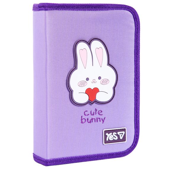 Пенал твердий одинарний із двома клапанами YES HP-04 Cute Bunny 533740 4х13х21 см | Зображення 1