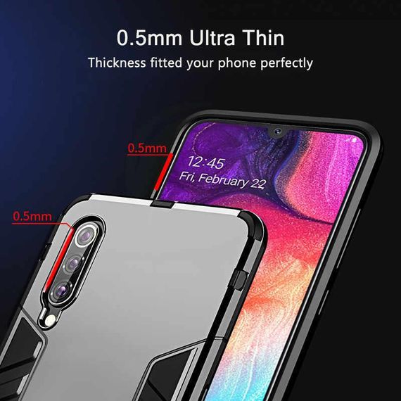 Протиударний чохол з підставкою (Ударостійкий) для Samsung A30s/A50s/A50 2019 (A307/A507/A505) Space Gray | Зображення 1