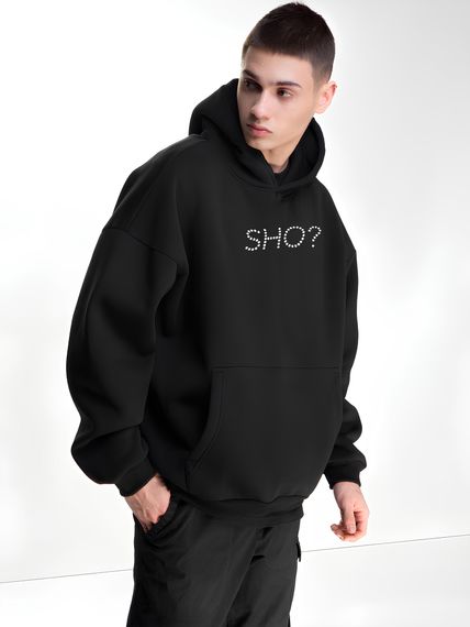 Худі з мерчем ДТФ (оверсайз)