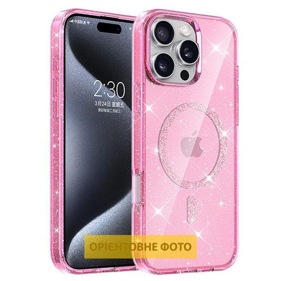 Чохол TPU Eclipse Sparkle (MagFit) для Apple iPhone 17 (6.3") Pink