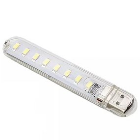 Світлодіодний LED-ліхтарик USB-8LED компактна USB LED-лампа з 8 світлодіодами та яскравим білим світлом