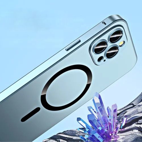 Чохол Magnetic Metal Snap-On для iPhone 15 Pro Max колір Чорний | Зображення 2