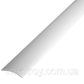 Порожек полукруглый 40х5мм (серебро/золото) АП 011 открытый 270, серебро