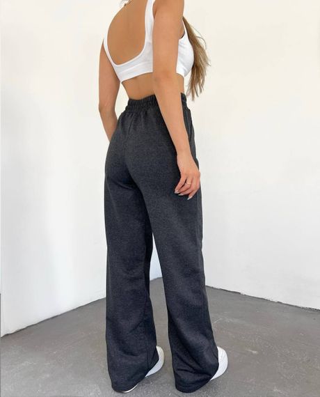 Женские широкие штаны палаццо со стрелками BF1284 цвет графит, размер 42/44 | Зображення 1