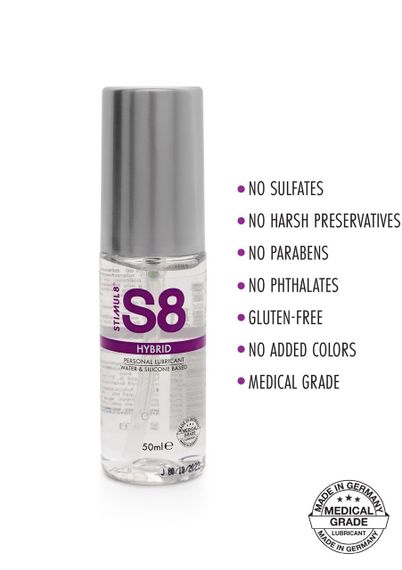 Лубрикант на гибридной основе S8 Hybrid Lube 50ml Sex Aura | Зображення 1