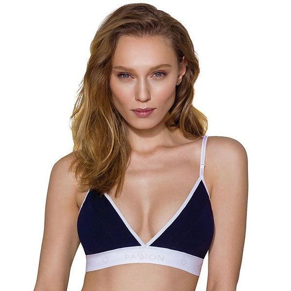 Спортивный топ с двойными бретелями Passion PS007 TOP S, navy blue sexstyle