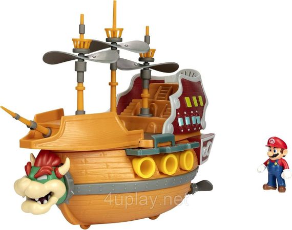 Игровой набор Super Mario Deluxe Bowser's Airship летающая крепость Боузера | Зображення 3