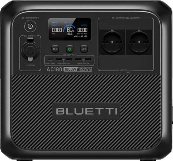Зарядна станція Bluetti AC180 / 1800 Вт / 1152 Вт.год / LiFePO4