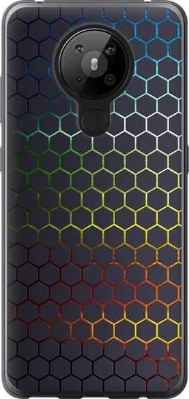 Чехол на Nokia 5.3 Переливающиеся соты "498u-2102-17620"