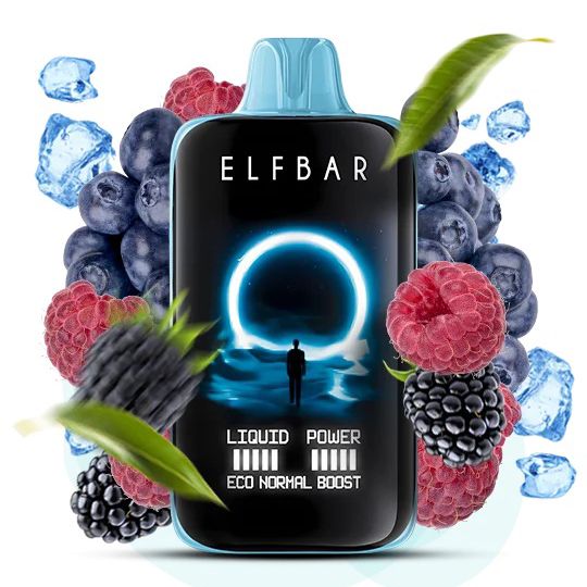 Elf Bar Moon Night 40000. Синя Малина (Blue Razz Ice)