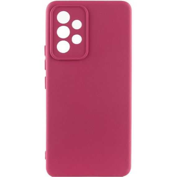 Чохол накладка Silicone Cover Lakshmi Full Camera (A) для Samsung Galaxy A32 4G, Бордовий / Marsala