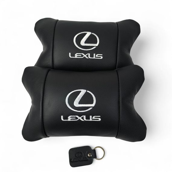 Дорожня подушка в автомобіль Lexus, Утримуюча подушка для шиї в автомобілі, Подарунок автолюбителю WB-61