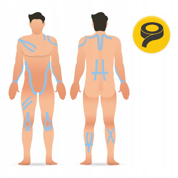 Стрічка кінезіологічна (кінезіо тейп) 4FIZJO 5 см x 31 м Sky Blue (P-5905973405546) | Зображення 3