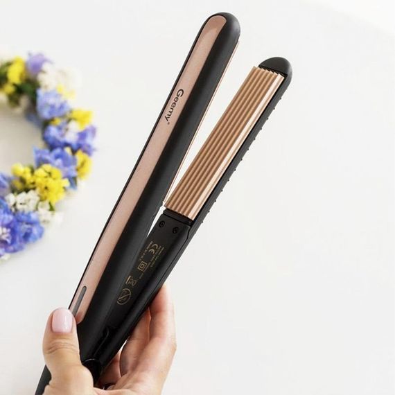 Плойка гофре для волос с турмалиновым покрытием, 45 Вт, Geemy GM-2955 / Плойка для прикорневого объема | Зображення 8