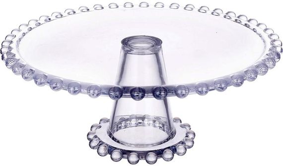 Блюдо тортівниця "Bauble Glass" Ø21см скляне на ніжці
