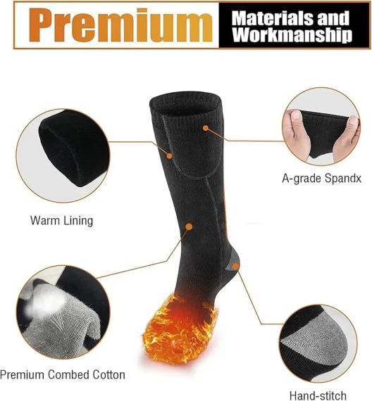 Шкарпетки з підігрівом Pinuotu для чоловіків і жінок, р. 38-44 | Зображення 1