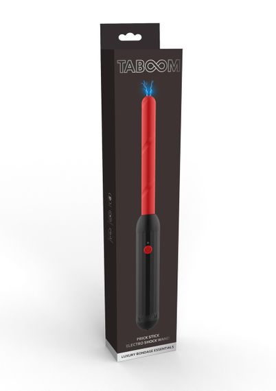 Електростимулятор Стік Taboom Prick Stick Electro Shock Wand червоно-чорний, 34 см Sex Aura | Зображення 3