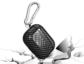 Силиконовый чехол Primo Carbon Fiber для AirPods 3 (MME73) - Black