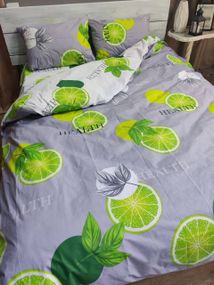Комплект постельного белья Soft двуспальный 180х220 см фрукты лайм