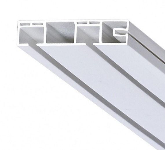 Карниз стельовий 2 ряди 250 см білий