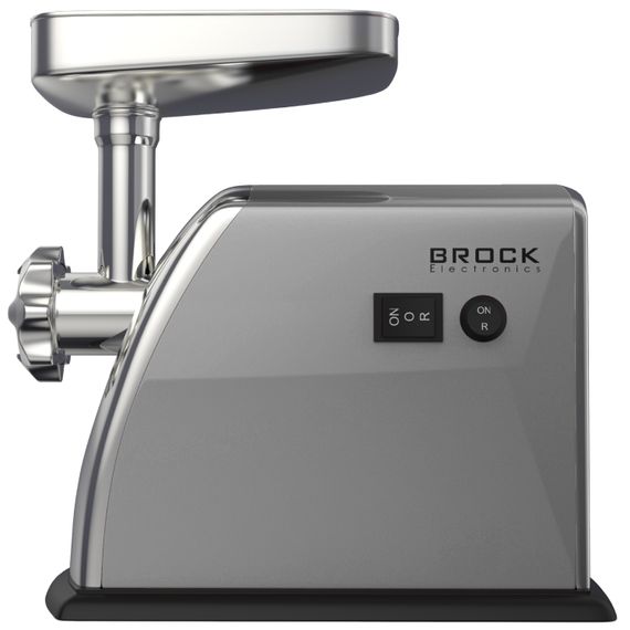 М'ясорубка BROCK  MG 1601 SS 1400Вт/2кг/хв/реверс/3 решітки/насадка для ковбас/кеббе/3 терки/срібна | Зображення 8