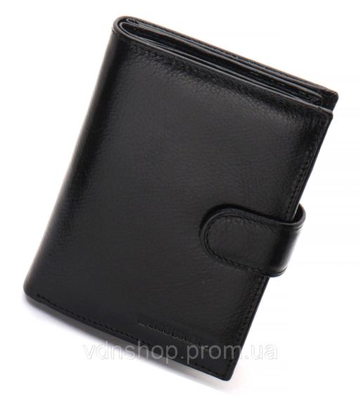 Черное мужское портмоне из натуральной кожи с отделением под автодокументы Marco Coverna MC-2090H-1 | Зображення 2
