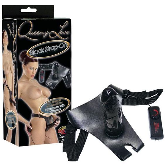 Страпон Queeny Love (чорний) sexstyle | Зображення 3