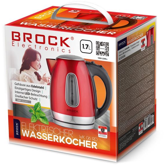 Електрочайник Brock WK 06 RD (WK06RD) | Зображення 1