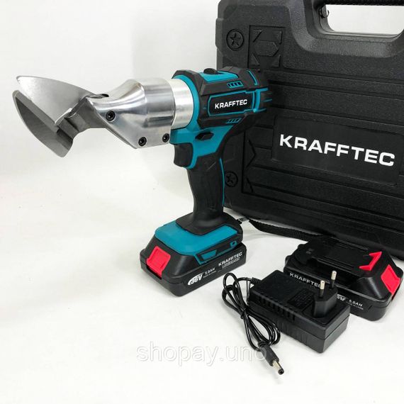 Ножницы по металлу для профнастила Krafftec DJS130R, Электроножницы по металлу листовые CS-55 | Зображення 3